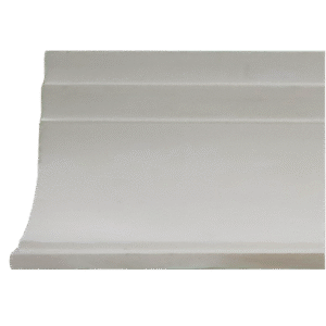Plain white double plated coving with a smooth curved face and clean lines – coving – Glasgow