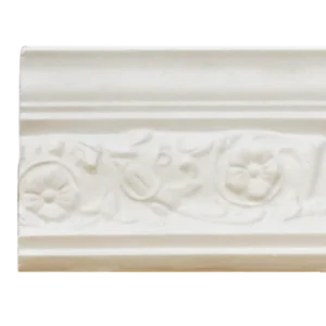 Decorative floral plaster cornice featuring classic flower motifs – Plaster cornice – Glasgow
