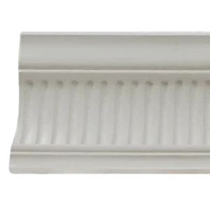 Fluted plaster cornice with vertical ridges along the fascia – Cornice Repairs – Glasgow