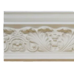 Acanthus leaf plaster cornice moulding with detailed leaf design — Cornice mouldings — Glasgow