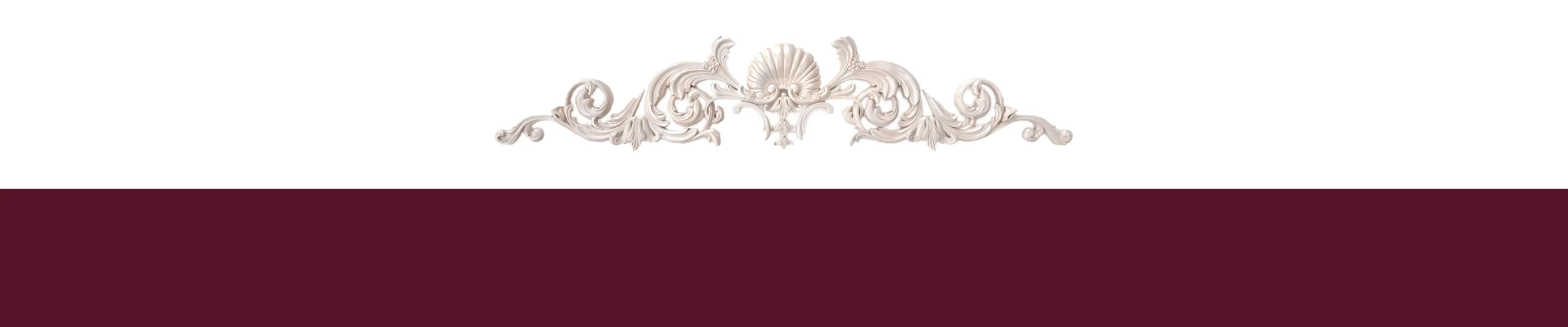 Stylised Plaster Moulding With Burgundy Overlay - Plaster Moulding - Glasgow Cornice Repairs
