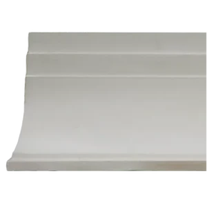 Plain white double plated coving with a smooth curved face and clean lines – coving – Glasgow